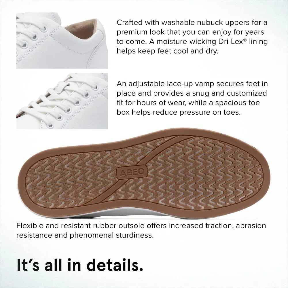 ABEO Addie Women's Metatarsal Fashion Sneakers with High Arch Support, Comfortable Fashion Sneakers for Metatarsalgia, Ball of Foot Pain Relief with Removable Metatarsal Pad - Casual Shoes