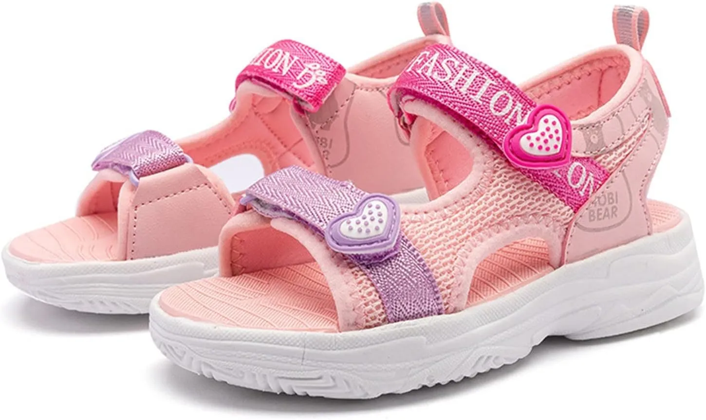 Athletic Sandals for Girls Outdoor Hiking Sandals Summer Beach Adjustable Strap Sport Sandal Little Boy Sandals