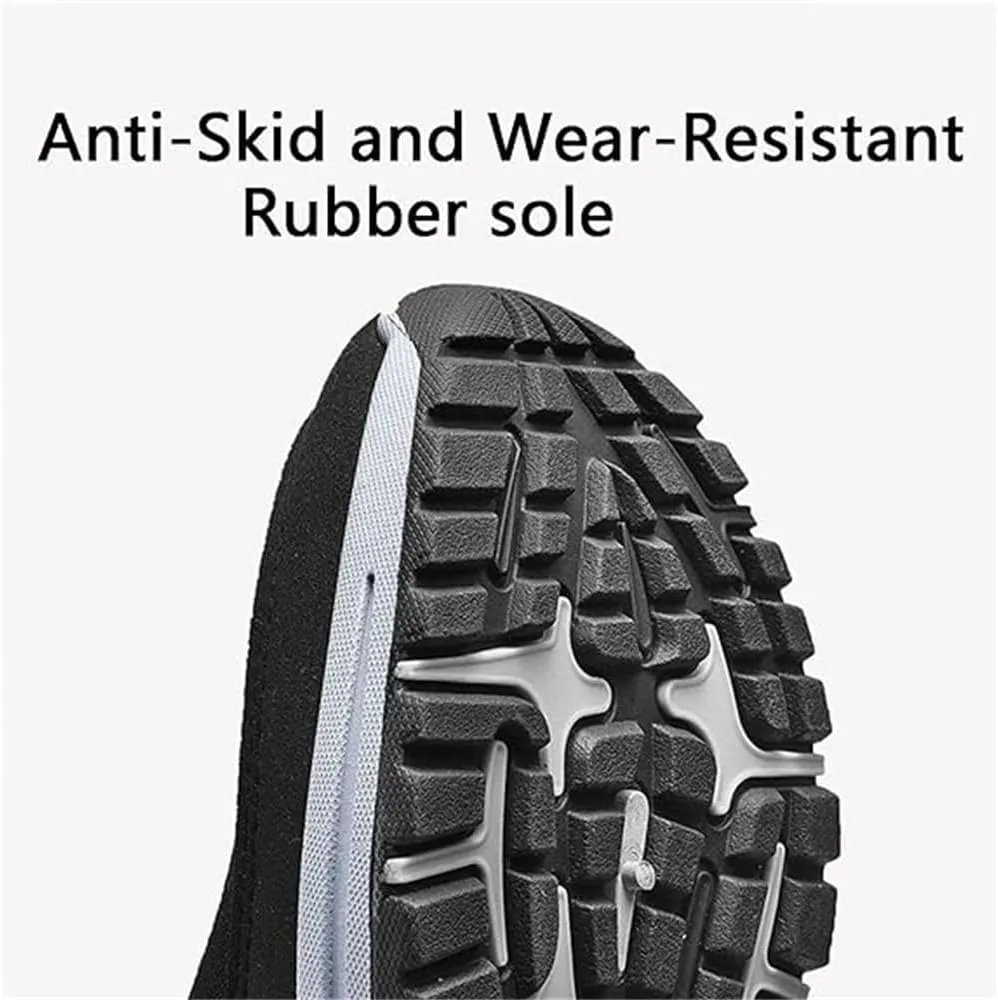 Auguscare Shoes Men, Mesh Breathable Comfort Non Slip Outdoor Flats Sneakers, Orthopedic Travel Plimsolls Slip-On Loafers