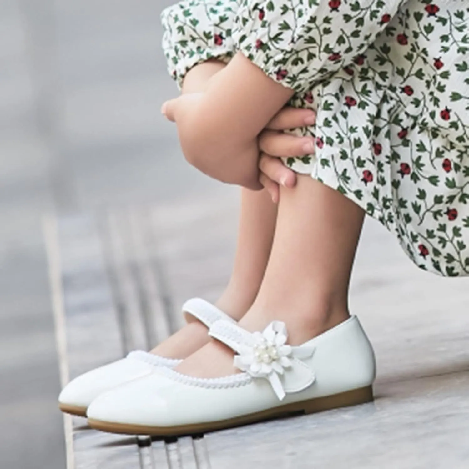 Baby Girls Dress Shoes Mary Jane Ballet Flats Flower Girl School Party Wedding Shoes Girls Slip On Walking Shoes