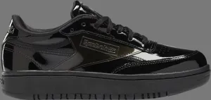 cardi b x wmns coated club c double 'triple black' Reebok sneakers, black