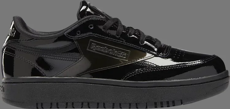 cardi b x wmns coated club c double 'triple black' Reebok sneakers, black