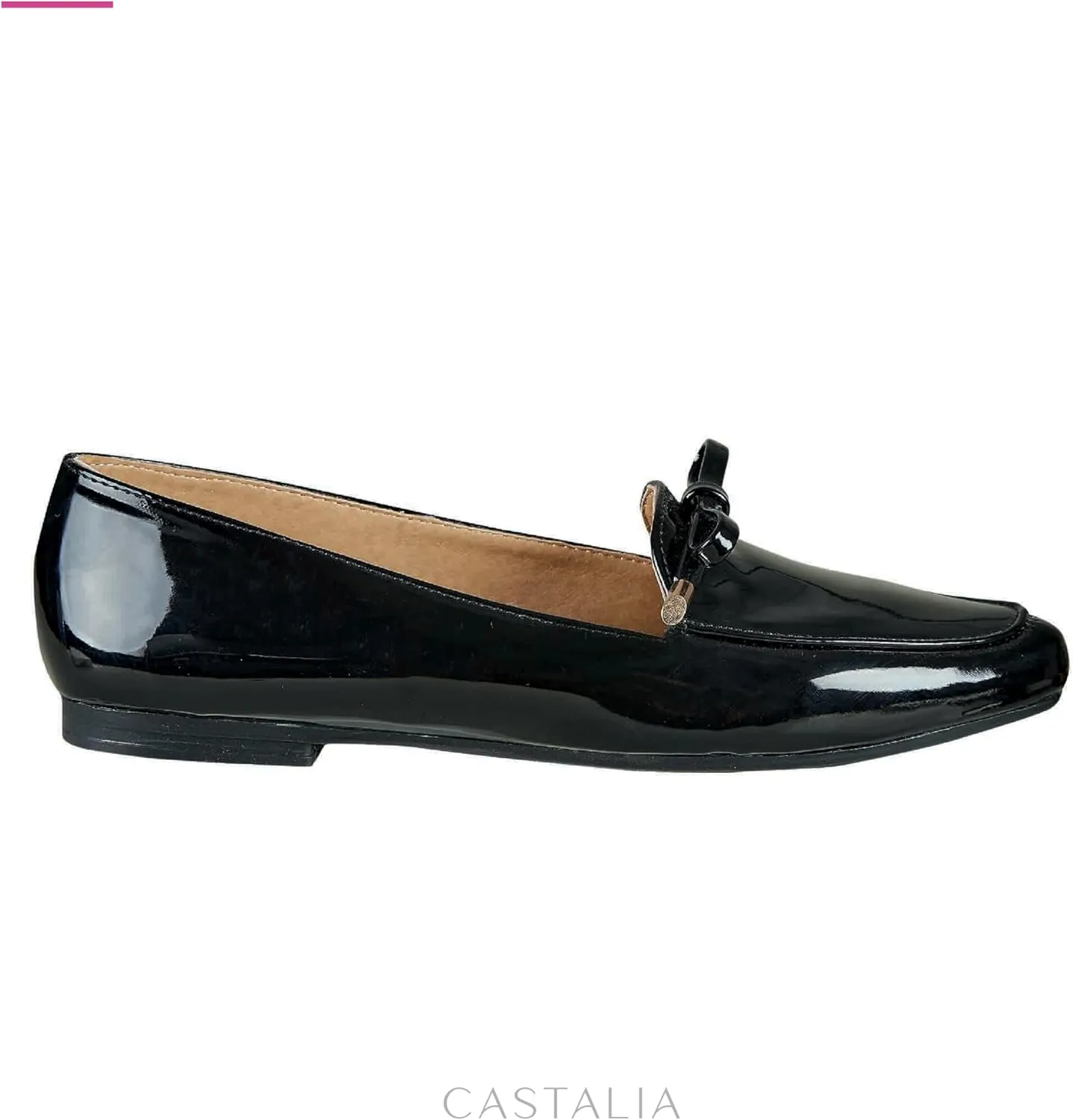 CASTALIA Black Shoes for Women Flats/Loafers Comfortable Dress Shoes for Women, Wide Width Black Dress Shoes. Casual Women Dress Shoes, Flats for Work.