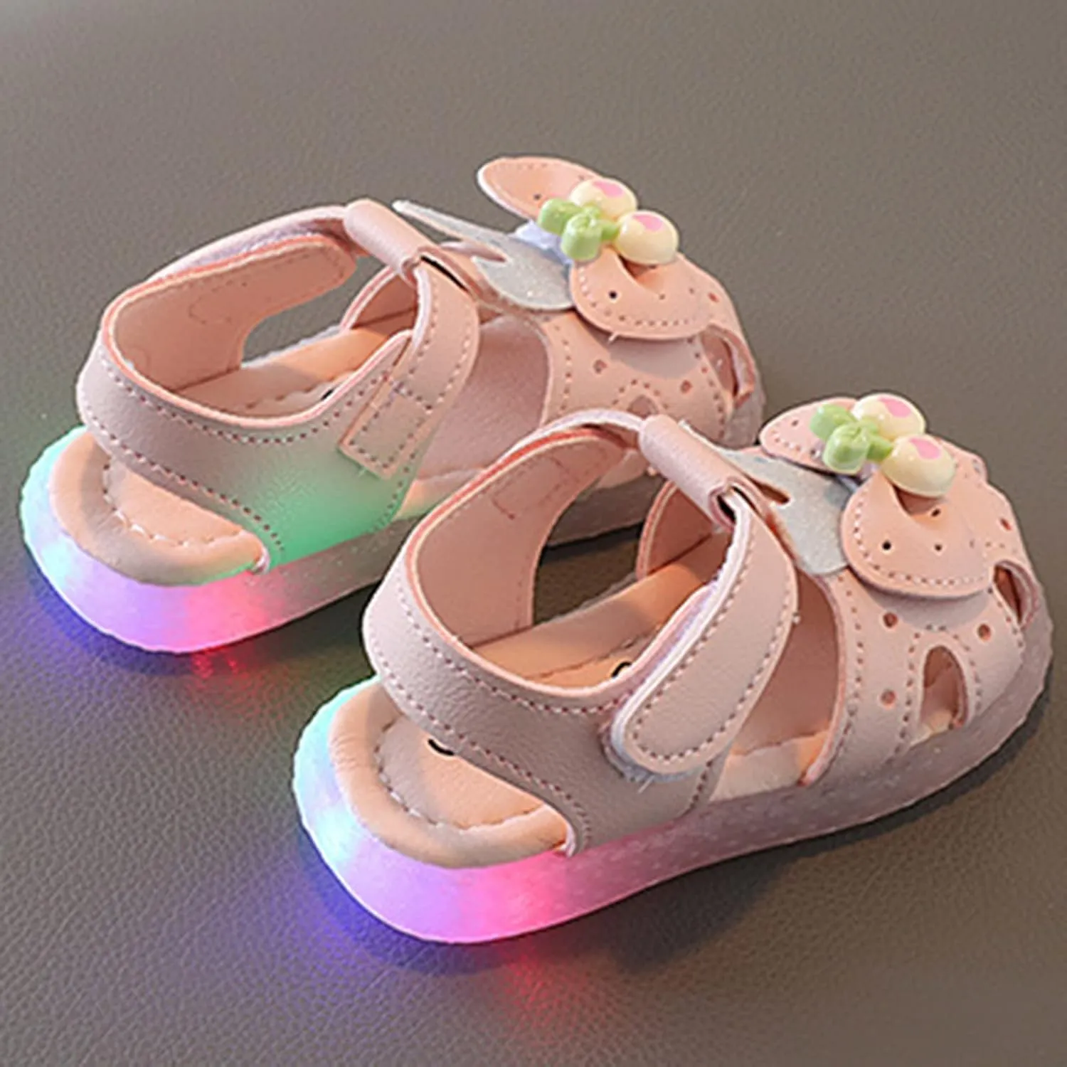 Children Shoes Flat Comfortable Soft Sandals Soft Sole Toddler Shoes Baotou Princess Light Shoes Boys Slides Size 13
