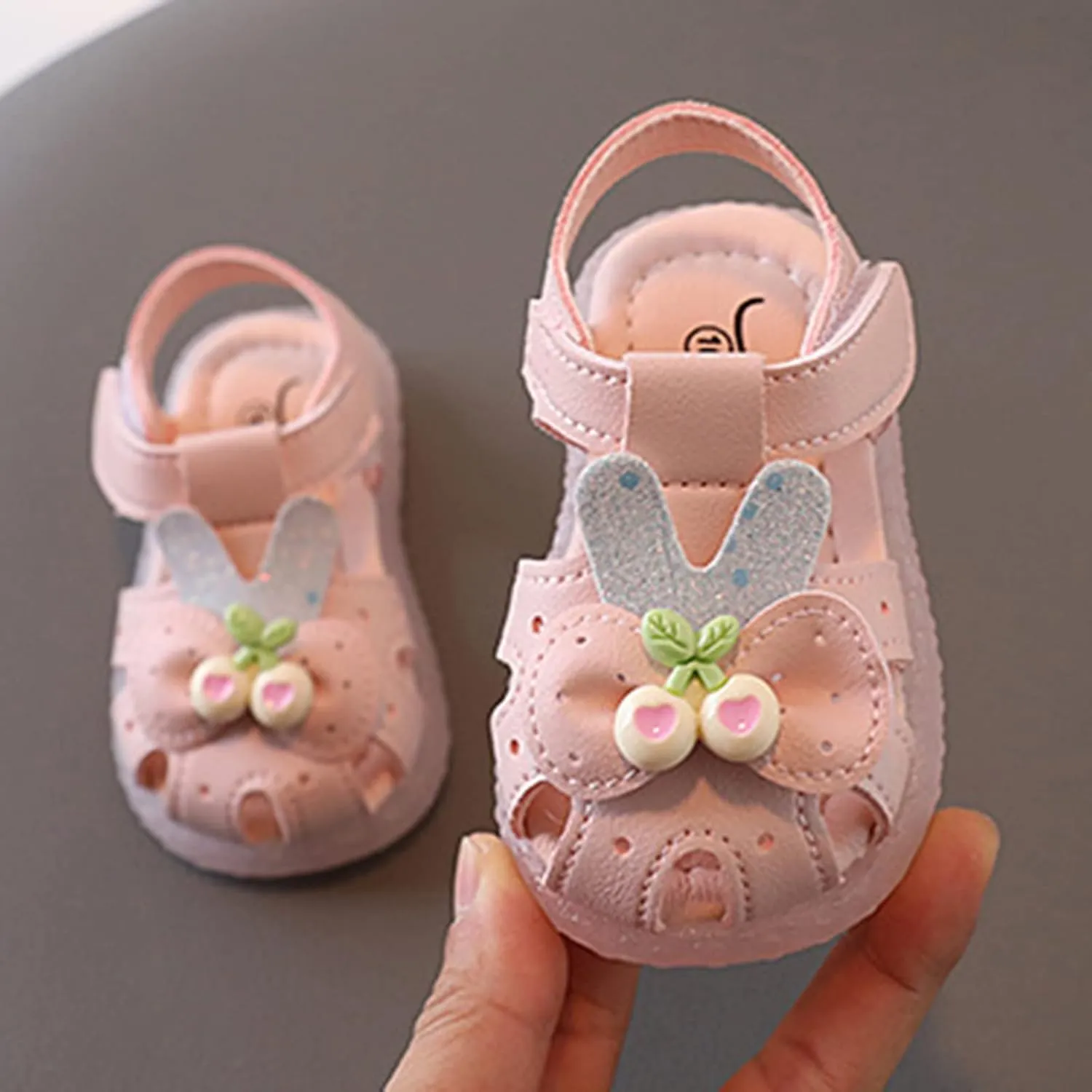 Children Shoes Flat Comfortable Soft Sandals Soft Sole Toddler Shoes Baotou Princess Light Shoes Boys Slides Size 13