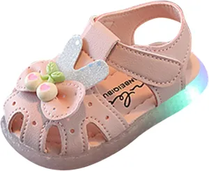 Children Shoes Flat Comfortable Soft Sandals Soft Sole Toddler Shoes Baotou Princess Light Shoes Boys Slides Size 13