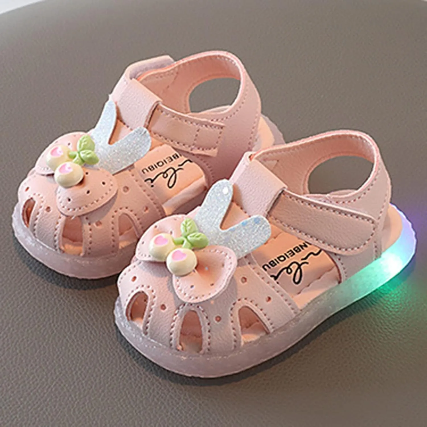 Children Shoes Flat Comfortable Soft Sandals Soft Sole Toddler Shoes Baotou Princess Light Shoes Boys Slides Size 13