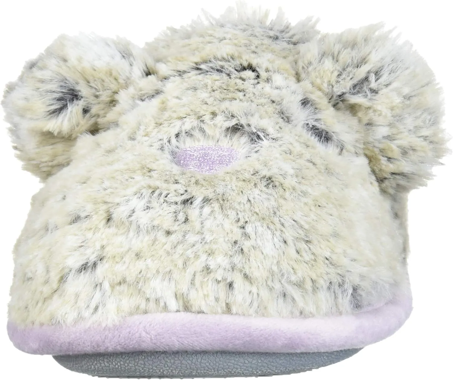 Dearfoams Unisex-Child Kids Toddlers faux faux fur Critter Clog Slipper