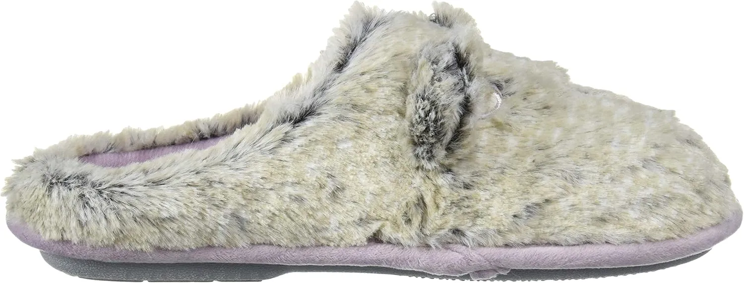 Dearfoams Unisex-Child Kids Toddlers faux faux fur Critter Clog Slipper