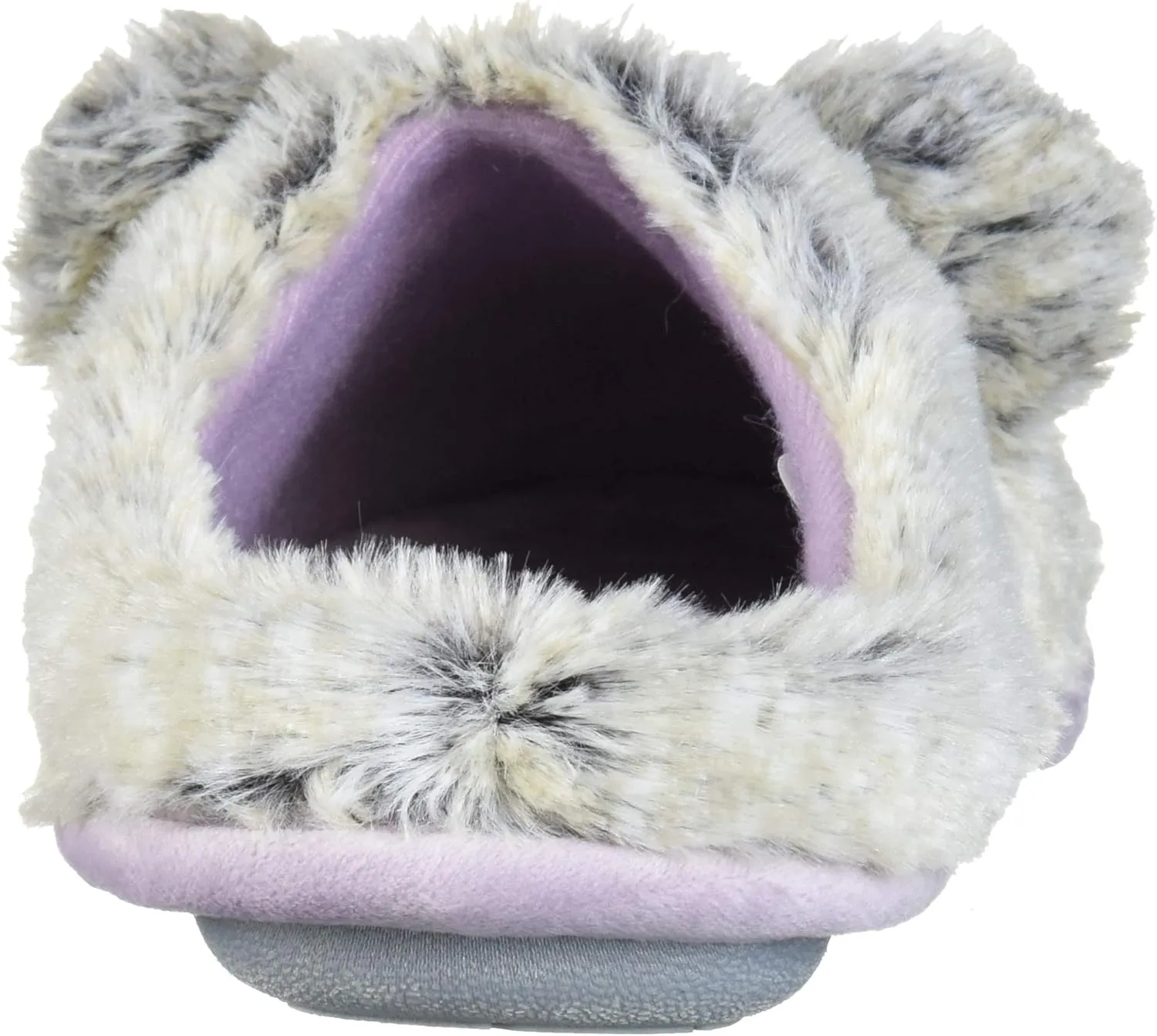 Dearfoams Unisex-Child Kids Toddlers faux faux fur Critter Clog Slipper