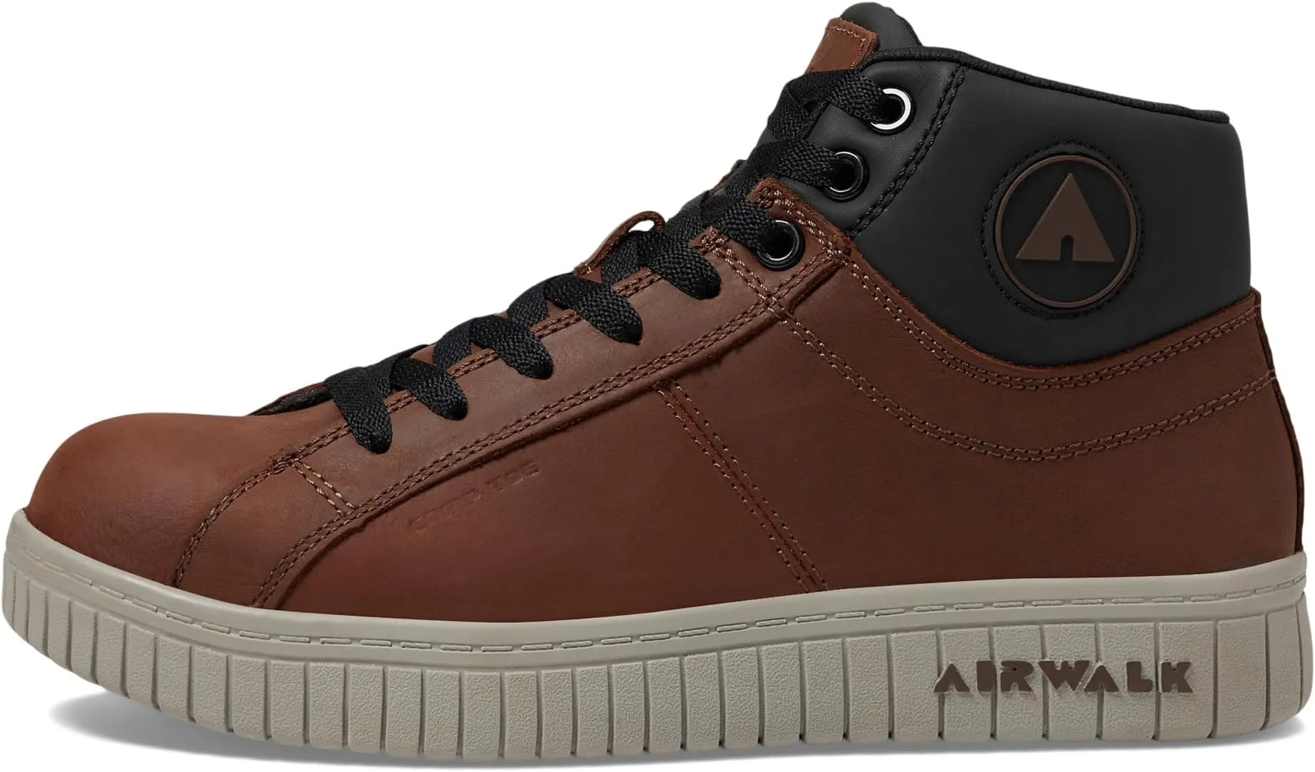 Deuce Mid Comp Toe SD10 SR Airwalk Work Work Shoes, Tan/Brown