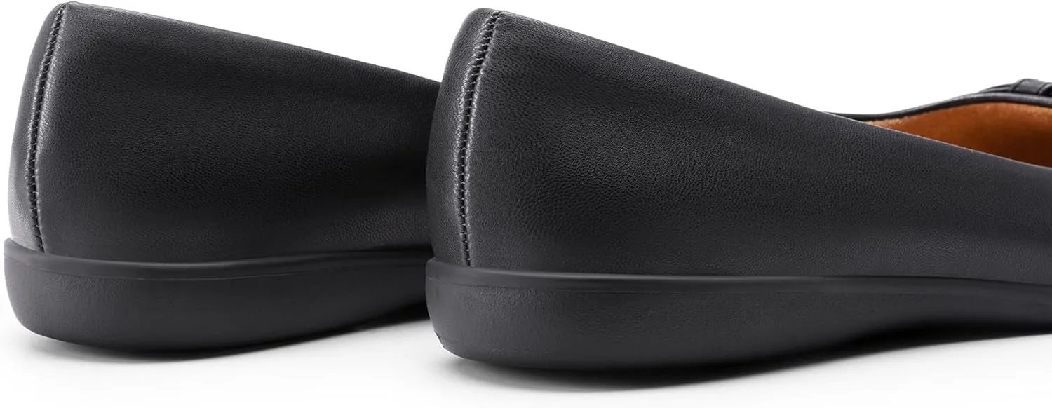 DREAM PAIRS Womens Ballet Flats, Comfortable Round Toe Slip on Dressy Work Office Shoes with Arch Support