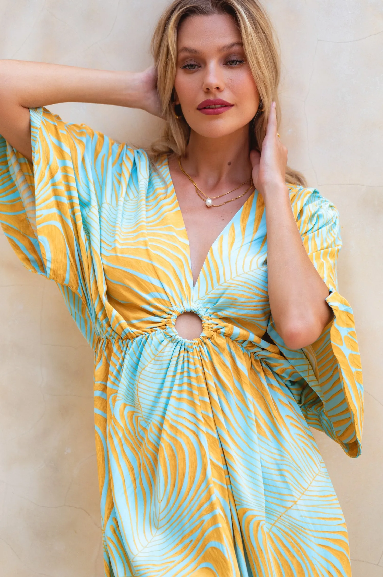 Elena Bohemian Gown Dress - Goldie