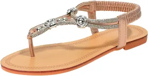 Flip Flops for Women Comfort Arch Support Sandals Summer Beach Walking Sandals Casual Ankle Elastic Shoes
