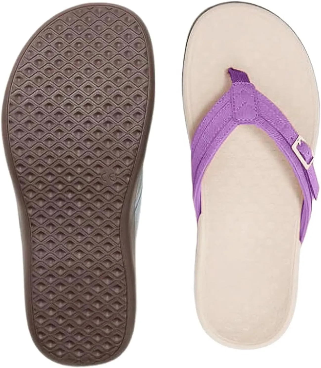 Flip Flops Sandals for Women Summer Casual Flat Slip On Walking Shoes Casual Thongs Comfort Slip-on Sandal Beach Shoes