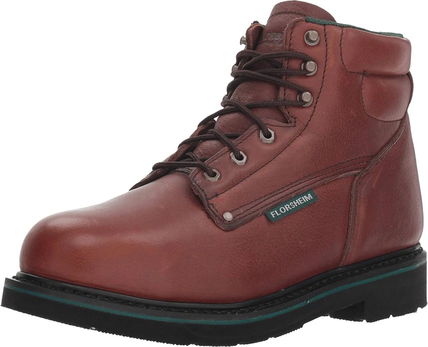 Florsheim Work Utility Men's 6" Steel Toe Work Boot Black Walnut - 11 Wide