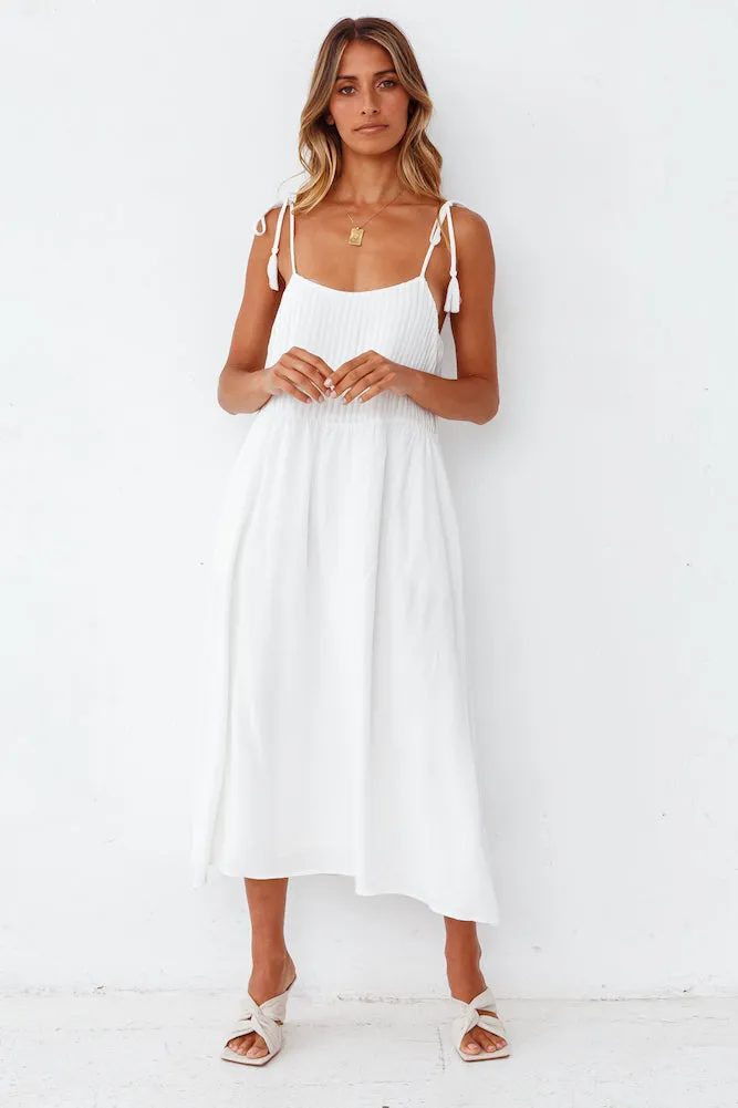 Genoise Midi Dress White