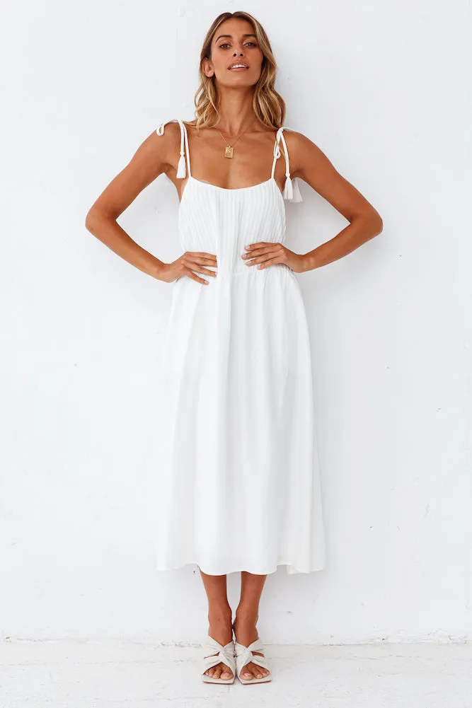 Genoise Midi Dress White