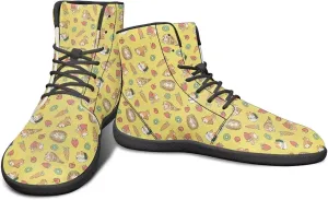 High Top Animal Design Zero-Drop Barefoot Shoes, Wide Toe Shoes for Men - Rubber Sole Running Shoes