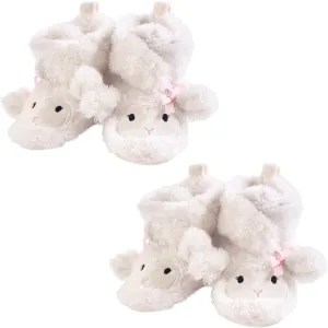 Hudson Baby Unisex Baby Cozy Fleece and Sherpa Booties Multi-pack