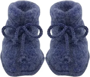 Infant Baby Warm Booties Socks with Ties, Organic Merino Wool Fleece