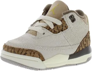 Jordan Baby Boy's 3 Retro (Infant/Toddler) Light Orewood Brown/Metallic Gold/Light British 10 Toddler M