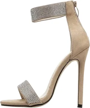 Ladies Diamonds Heel for Wedding Party Dress High Fasion Sexy Chunky Heel Sandal Women Shoes High Heels Heels with Bow
