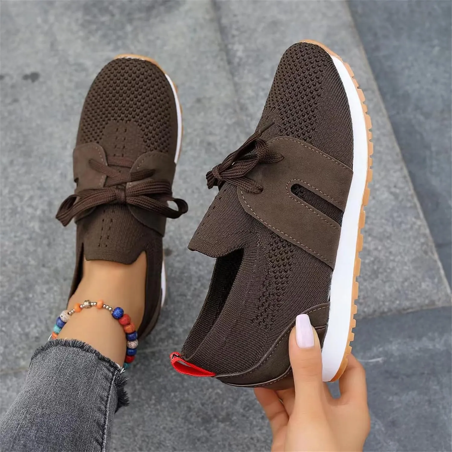 Ladmiple Running Shoes For Women Athletic Walking Shoes Slip On Casual Mesh-Comfortable Athletic Tennis Workout Sneakers 2025