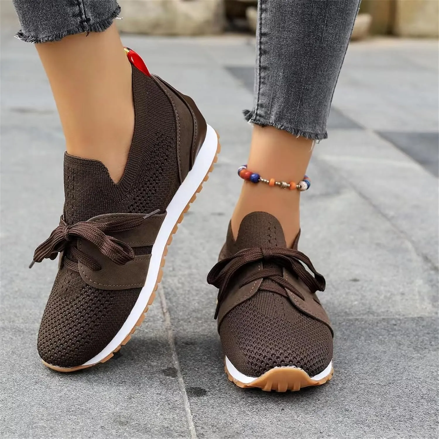 Ladmiple Running Shoes For Women Athletic Walking Shoes Slip On Casual Mesh-Comfortable Athletic Tennis Workout Sneakers 2025