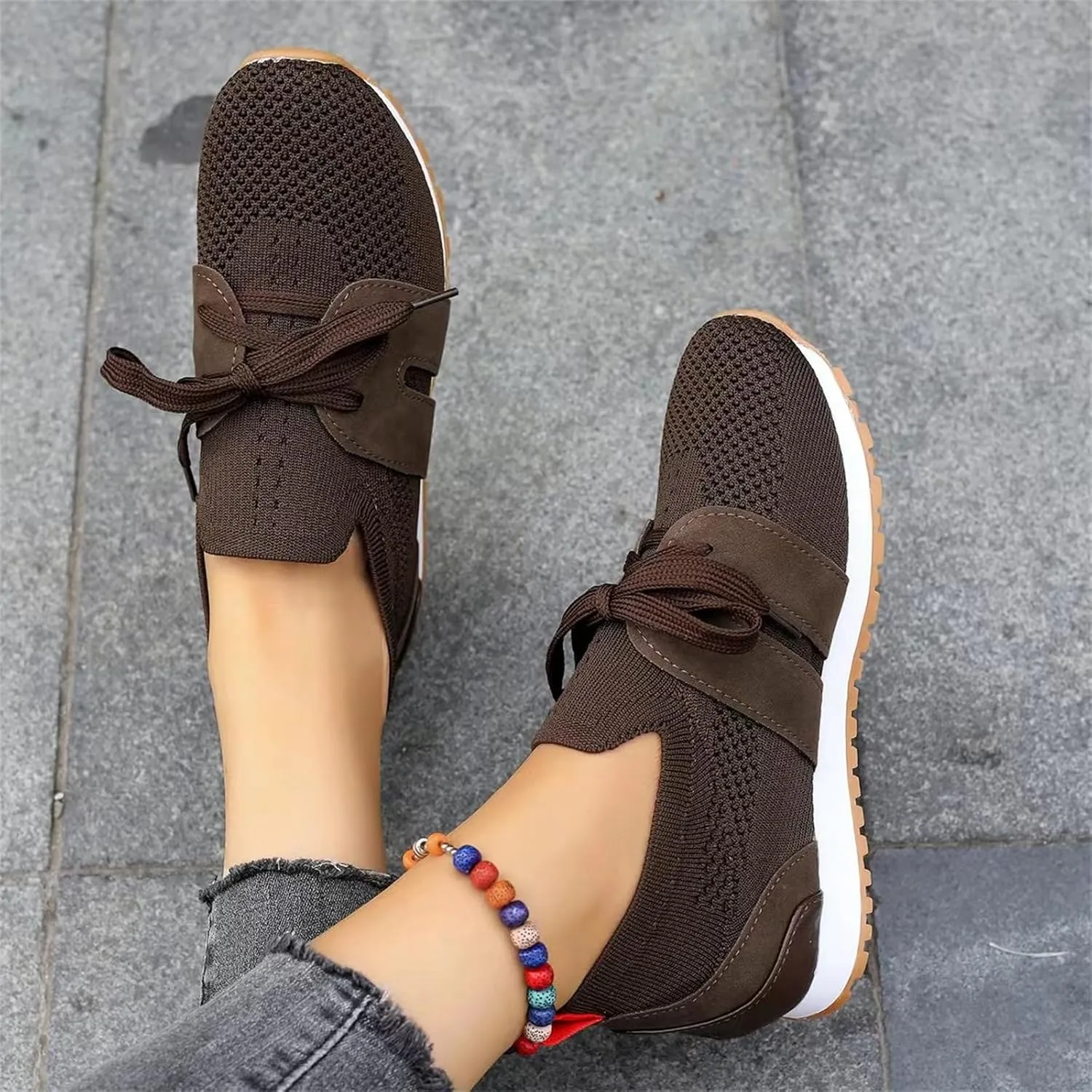 Ladmiple Running Shoes For Women Athletic Walking Shoes Slip On Casual Mesh-Comfortable Athletic Tennis Workout Sneakers 2025