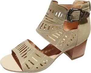 Ladmiple Sandals for Women Wedge,Womens 2023 Comfy Slip-On Sandal Summer Casual Beach Shoes Open Toe Espadrille Platform