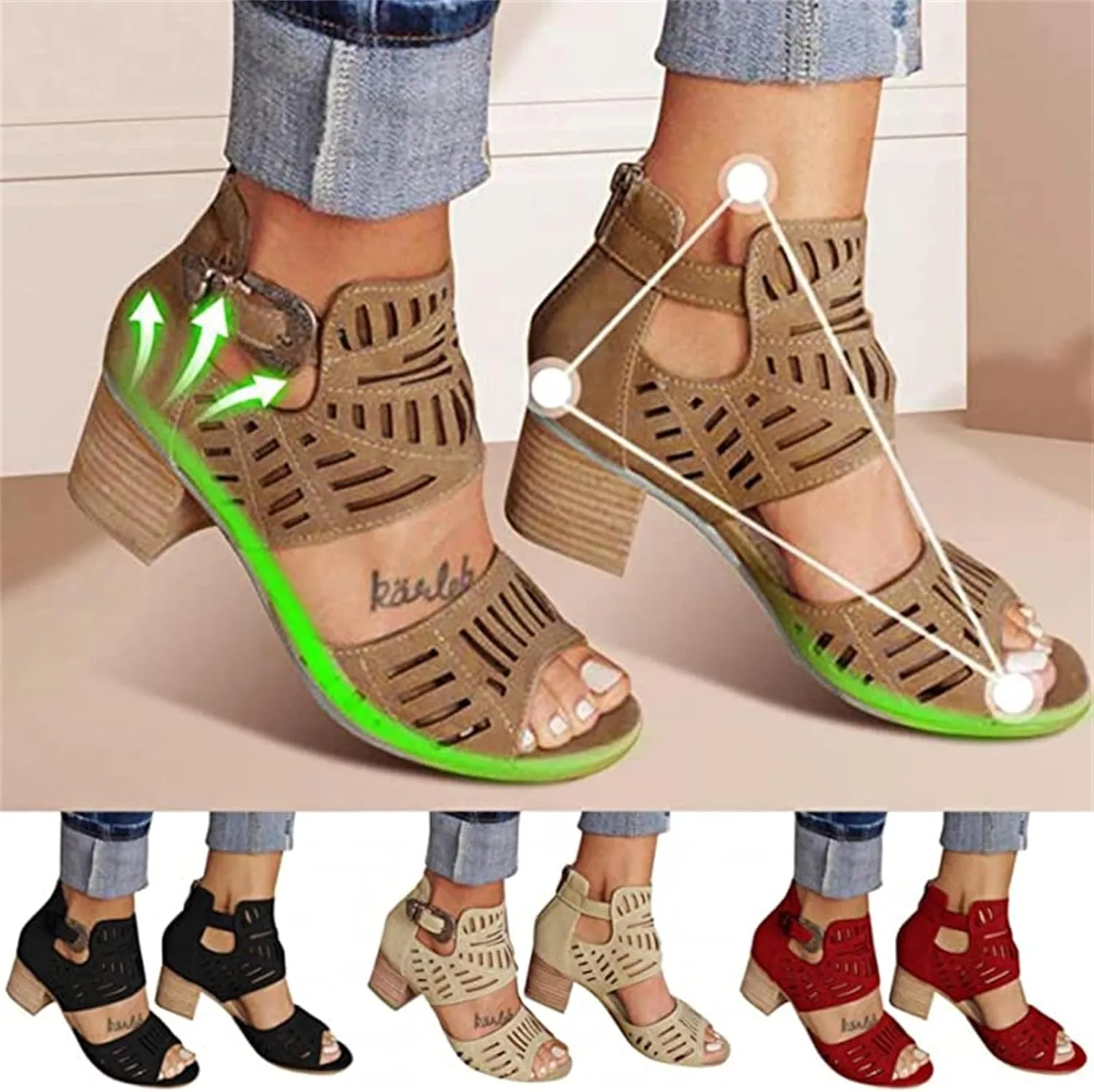 Ladmiple Sandals for Women Wedge,Womens 2023 Comfy Slip-On Sandal Summer Casual Beach Shoes Open Toe Espadrille Platform