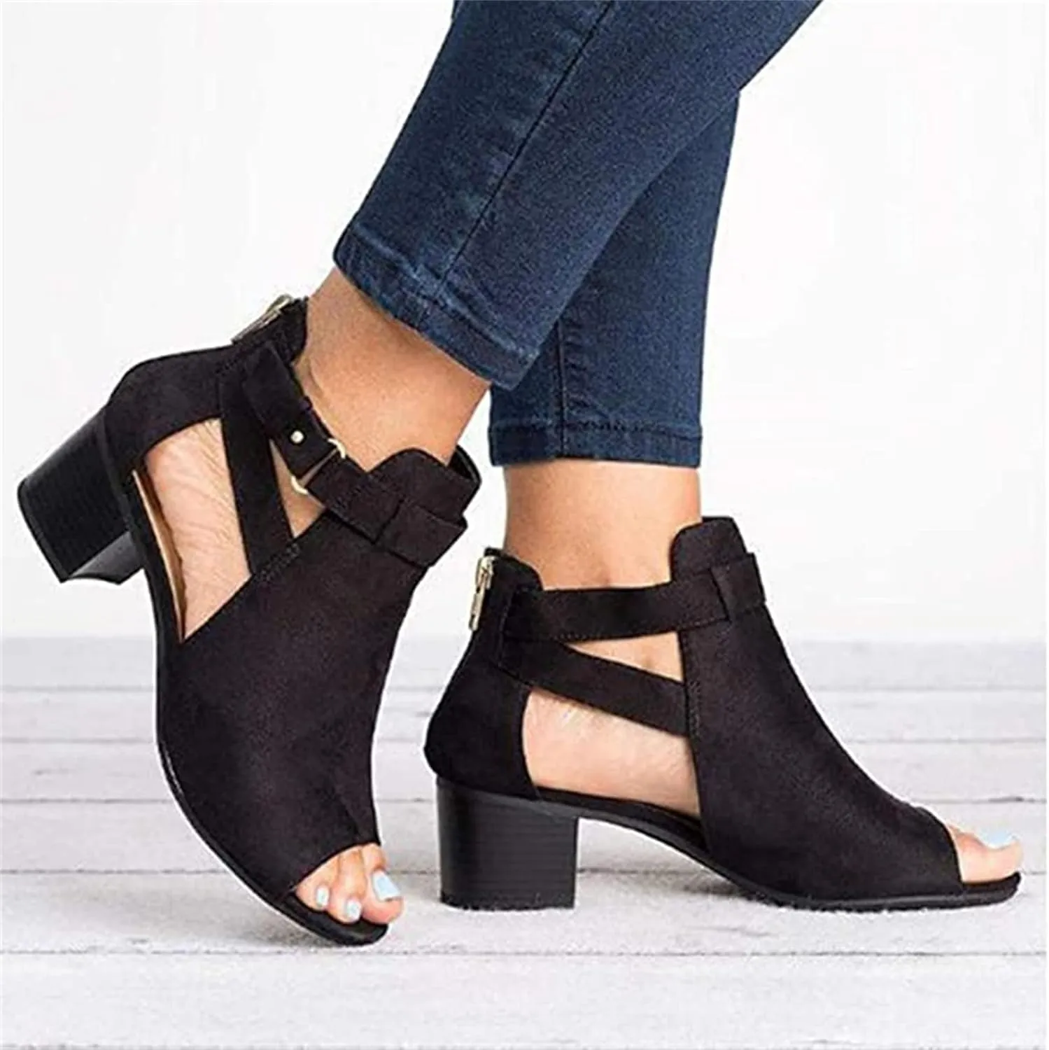 Ladmiple Summer Sandals for Women 2023 Comfy Wedges Ankle Strap Slip On Wedge Sandal Open Toe Casual Heel Platform Shoe