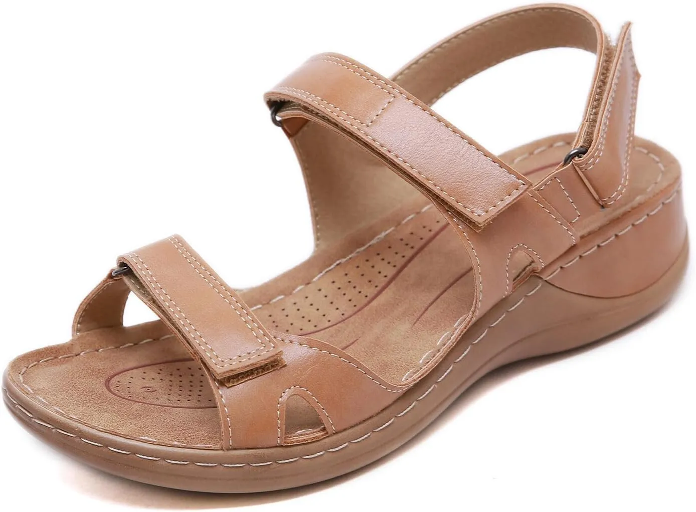 Ladmiple Summer Sandals for Women 2023 Wedge Platform Flip Flops Breathable Open Toe Dressy Comfort Orthopedic Sandals