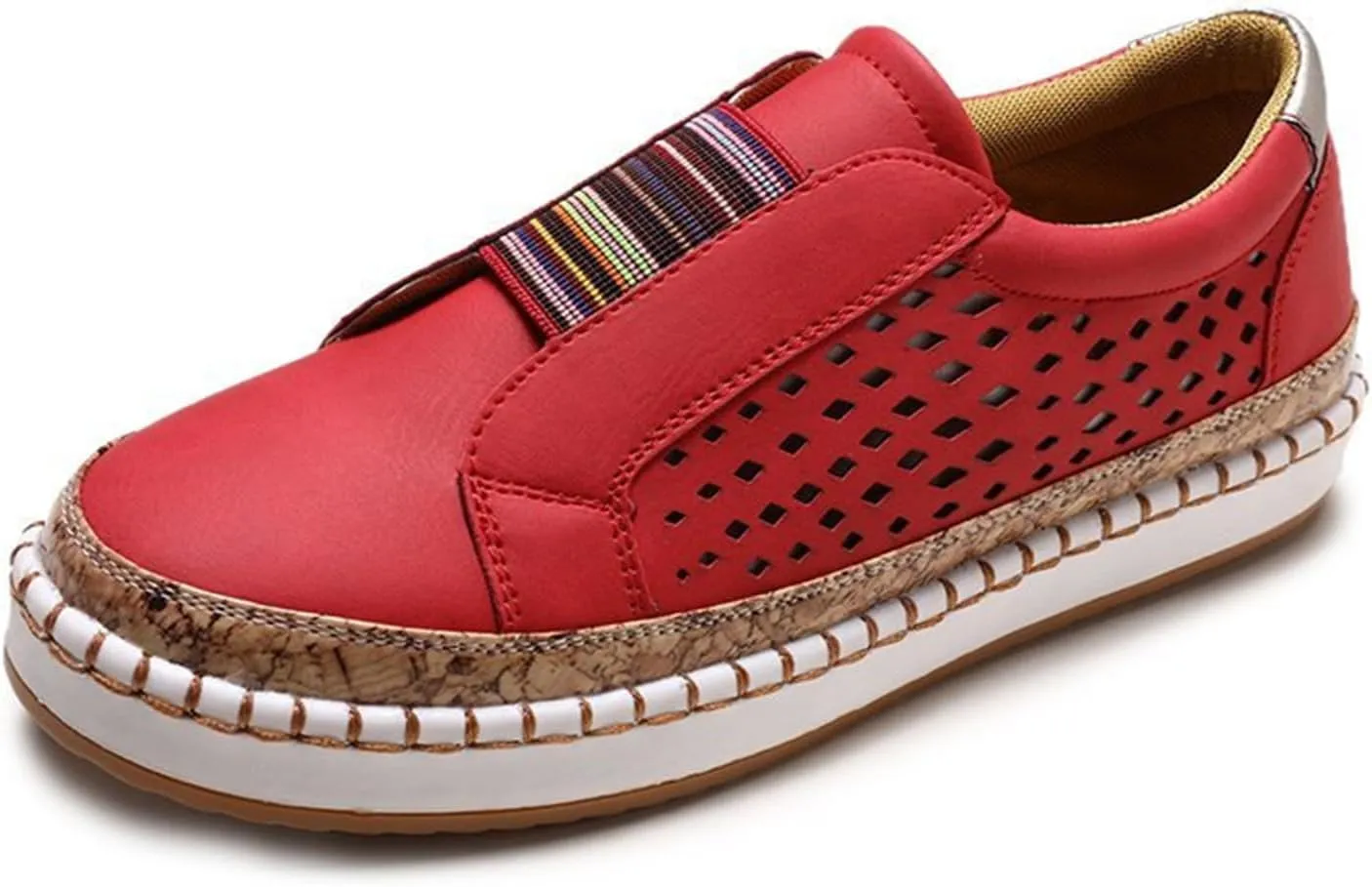 Ladmiple Womens Shoes Dressy Casual Loafers Low Top Canvas Sneakers Slip On Casual Fashion Comfortable Walking Shoes