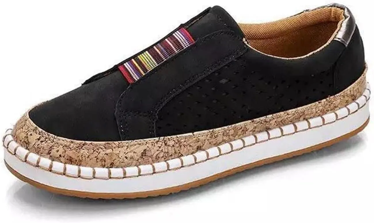 Ladmiple Womens Shoes Dressy Casual Loafers Low Top Canvas Sneakers Slip On Casual Fashion Comfortable Walking Shoes