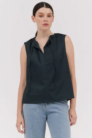 MARIS SLEEVELESS COTTON TOP