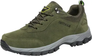 Men's Hiking Shoes Outdoor Walking Shoes Waterproof Work Shoes Trekking Trails Shoes with Arch Support