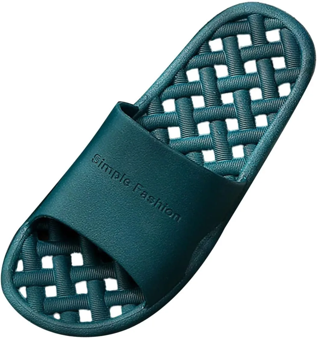 Mens Slides Shower Shoes Women Mens Shower Shoes Slides for Women Public Drainage Hole Indoor Slippers