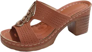 Sandals for Women 2025 Suede Platform Chunky Heel Retro Sandals with Adjustable Buckle Fashion Platform Block Heels