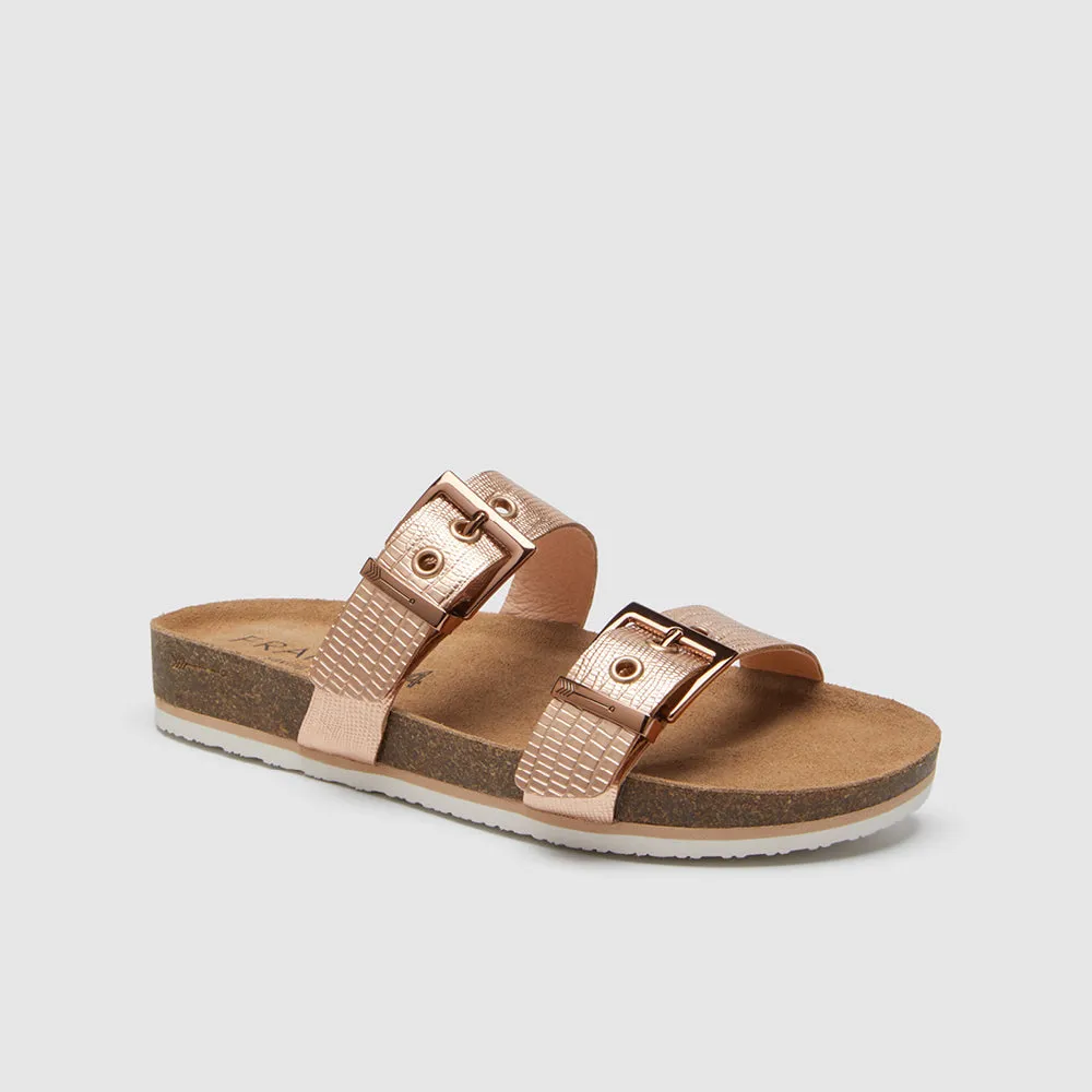 Sandy III Rose Gold Lizard Emboss