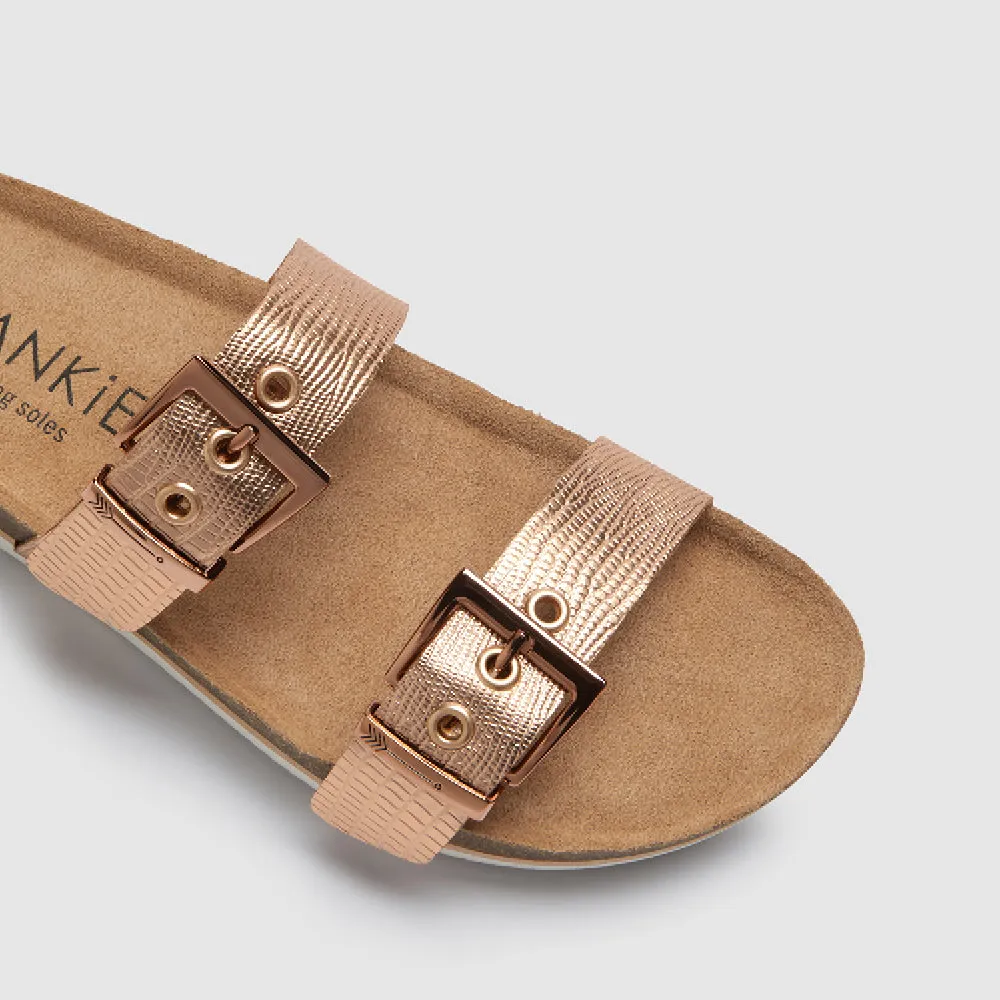 Sandy III Rose Gold Lizard Emboss