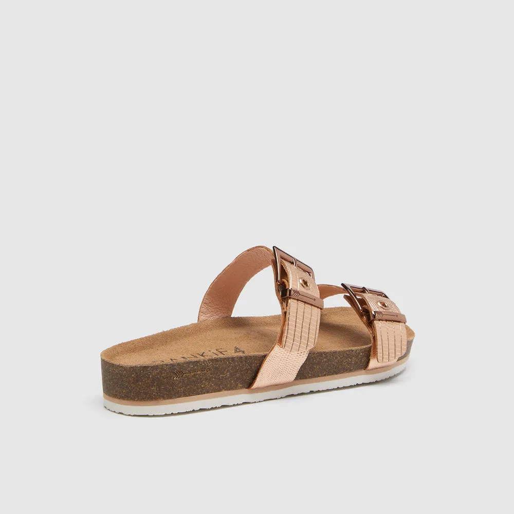 Sandy III Rose Gold Lizard Emboss