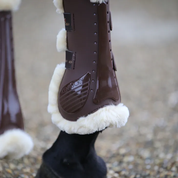 Sheepskin Tendon Boots Elastic