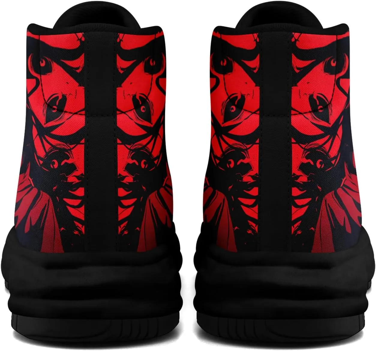 Skull High-Top Canvas Sneakers for Men Women Casual Comfortable Skateboarding Shoes, Gothic Design,Non-Slip Tennis Sneaker