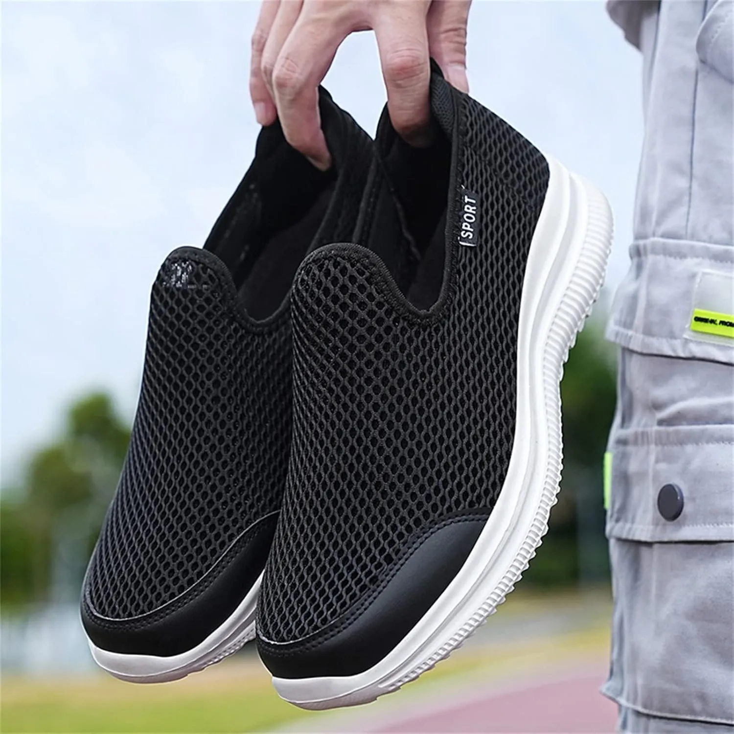 Slip On Shoes for Men - Casual Comfortable Athletic Tennis Walking Sneakers for Men with Memory Foam Mens Shoes