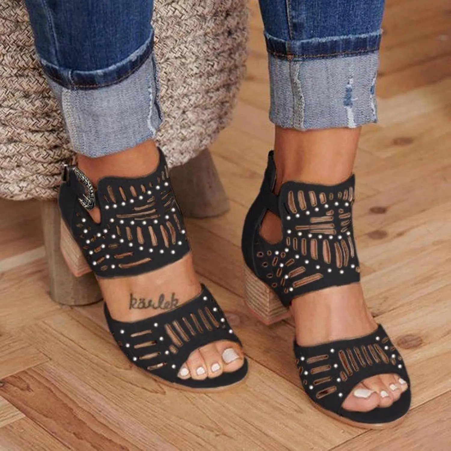 Summer Sandals for Women, Platform Sandals for Women Retro Roman Wedge Sandals Open Toe Sandals Breathable Shoes