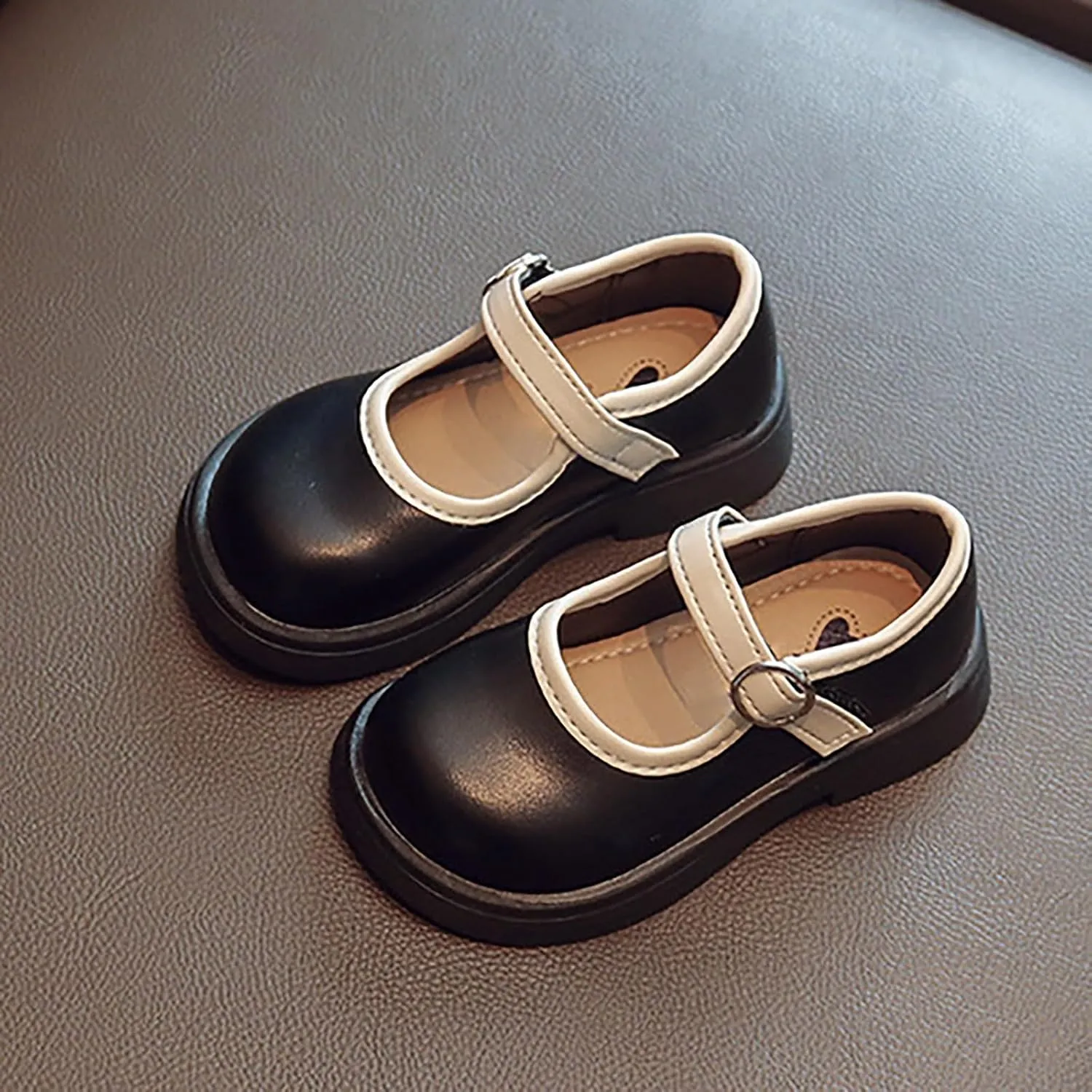 Toddler Girl Mary Jane Flower Girls Dress Shoes Little Girl School Uniform Shoes for Wedding Party Shoes Kid Shoes