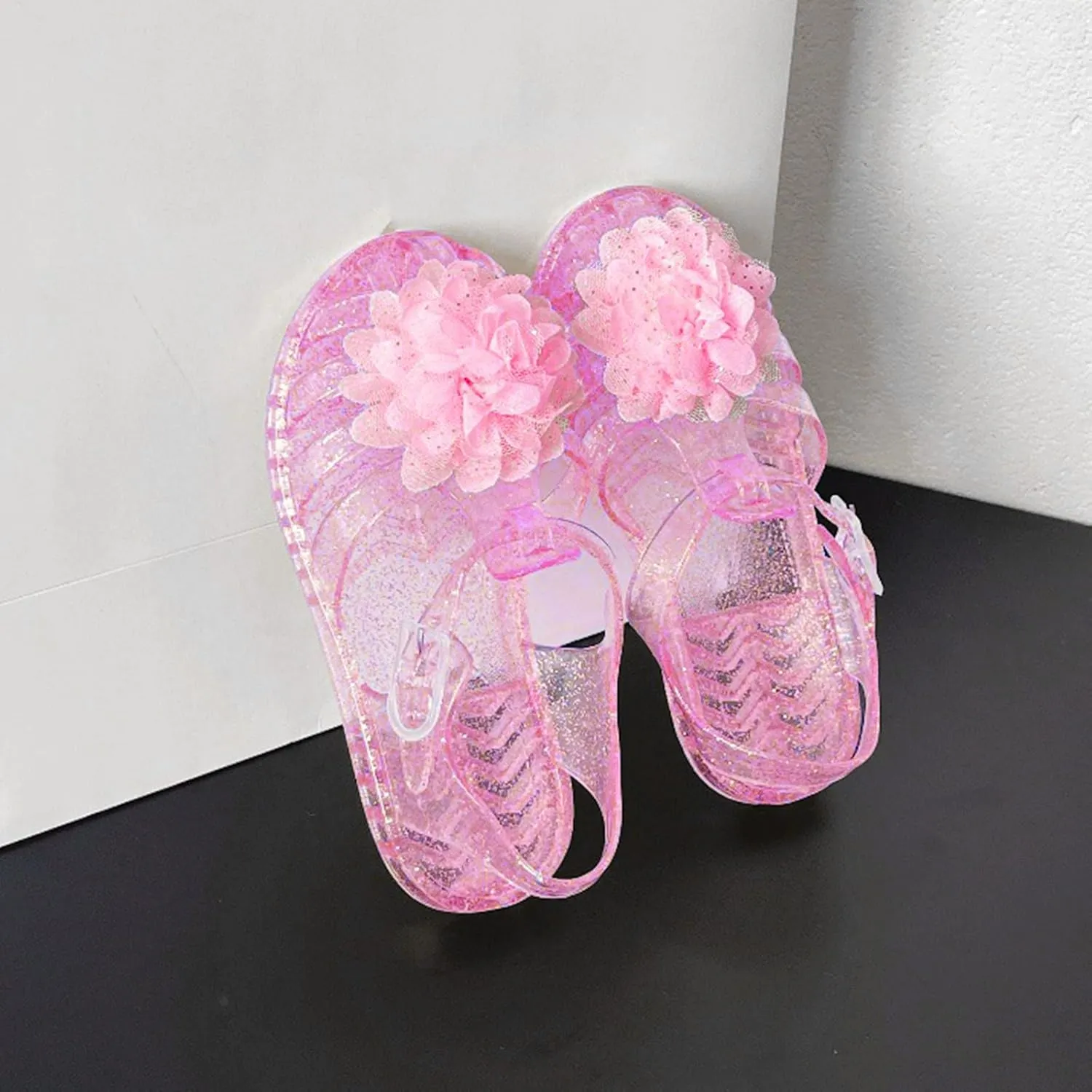 Unisex Kids Summer Sandals Sandals For Girls Kids Toddler Dress Up Flat Sequins Butterfly Mary Jane Shoes Summer Casual Sandal