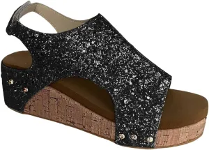 Wedge Sandals for Women 2025 Summer Open Toe Platform Wedges, Womens Espadrilles Buckle Ankle Strap Slip On Sandals Orthopedic Leather Shoes Wedding Party Dress Shoes